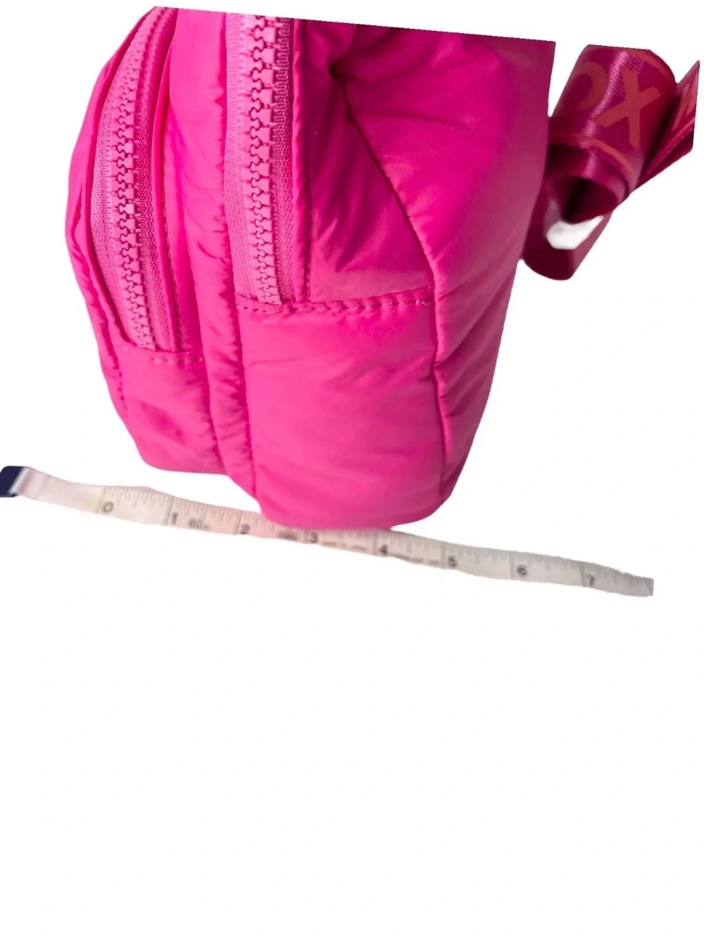 NEW WILDFOX Puffy Crossbody Zip Sling Belt Bag Handbag Travel Pink NewTags $76